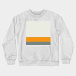 A tremendous shape of Midnight Green (Eagle Green), Platinum, Neon Tangerine and Medium Grey stripes. Crewneck Sweatshirt